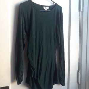 Long sleeve cozy ruched dress